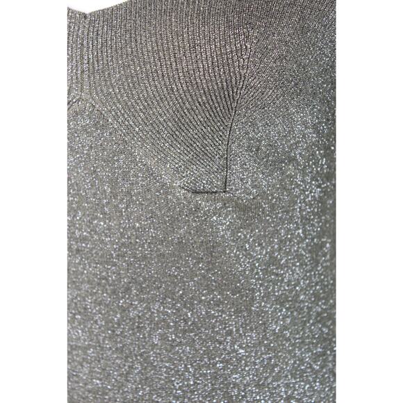 House of Harlow 1960 Sparkle Long Sleeve Bodice Top Sweater Disco Goth Medium - Picture 5 of 13